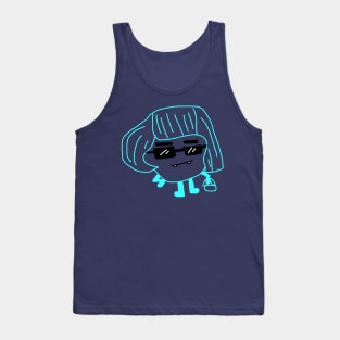 This cute monster is sporting a wicked bob Tank Top